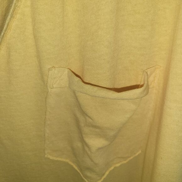 We The Free Keep Me V-Neck T-Shirt Yellow NWOT Medium - Picture 7 of 8